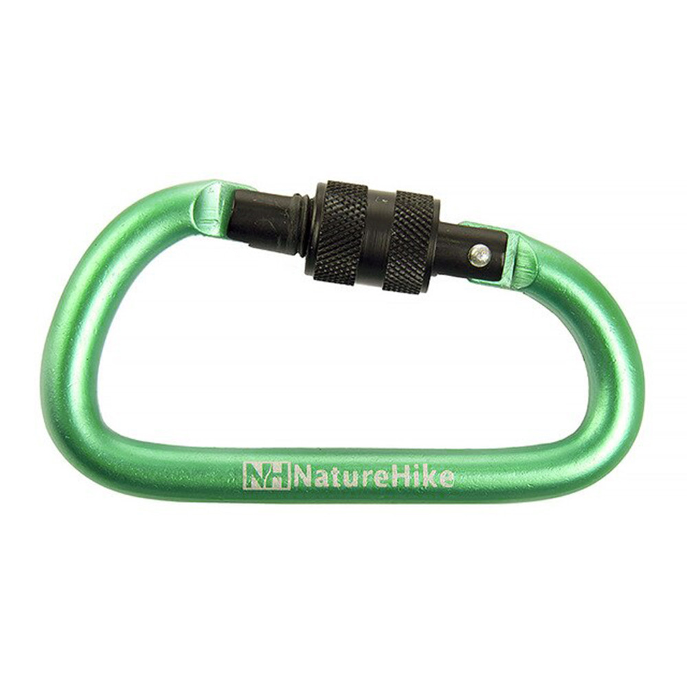 MOSQUETÃO CHAVEIRO NATUREHIKE SCREW 8 CM VERDE