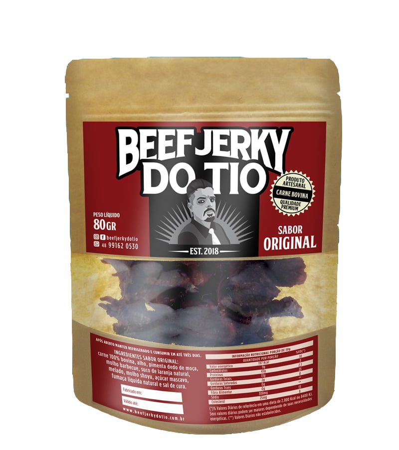 Carne seca Beef Jerky do Tio - Sabor Original