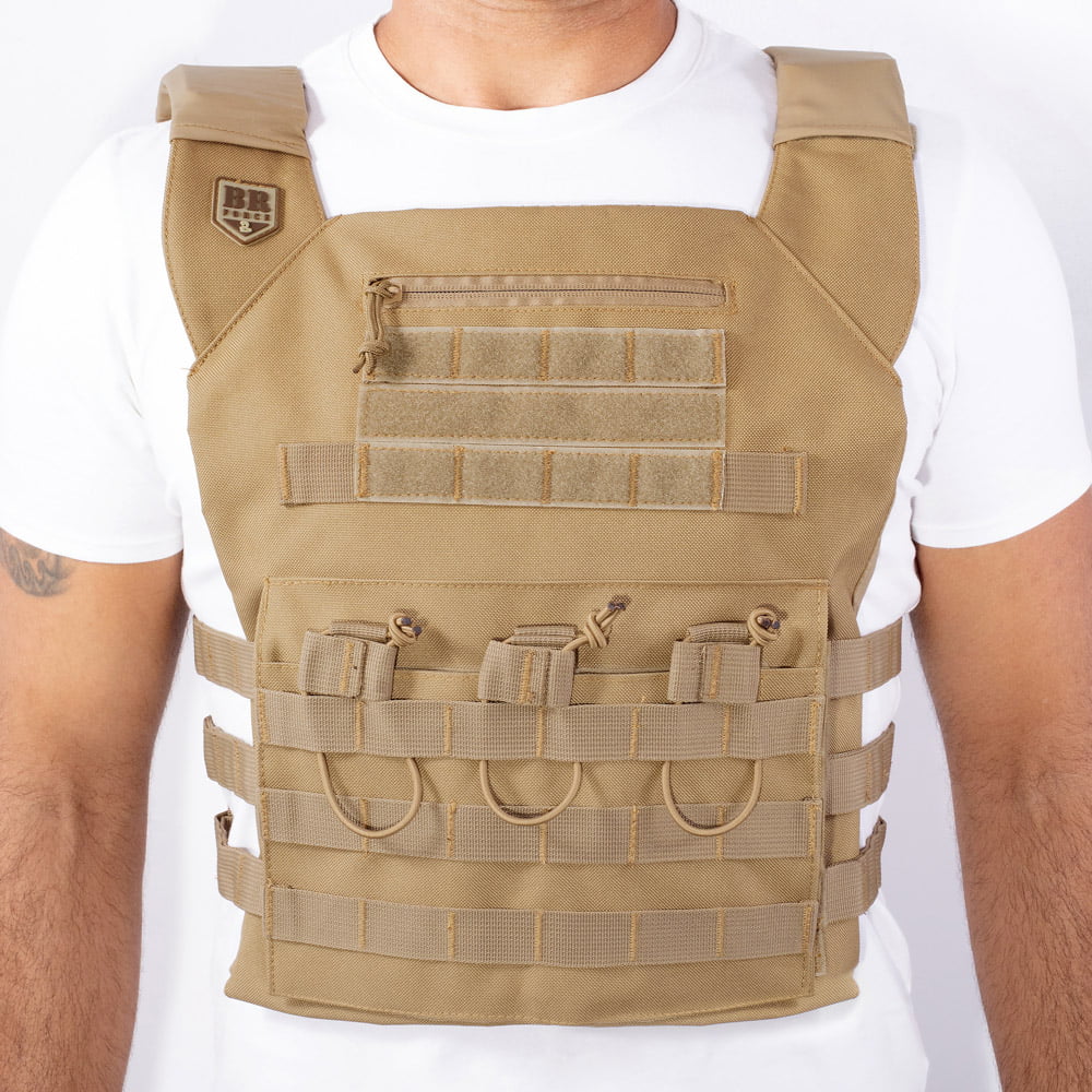 COLETE PLATE CARRIER COURAÇA COYOTE BR FORCE