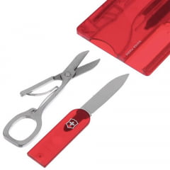 SWISS CARD CLASSIC VERMELHO TRANSLUCIDO - VICTORINOX