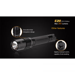 LANTERNA E20 COM 265 LUMENS - FÊNIX