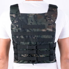 COLETE PLATE CARRIER COURAÇA WARSKIN BLACK BR FORCE