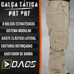 CALÇA TÁTICA PRF TAN DESERT DACS