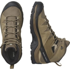 BOTA MASCULINA QUEST ROVE GORE-TEX MARROM E PRETA SALOMON