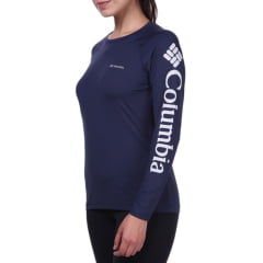 CAMISETA AURORA AZUL FEMININA MANGA LONGA COLUMBIA