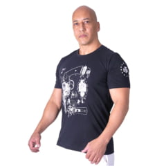 CAMISETA MASCULINA CONCEPT COLT 45 PARTS PRETA TEAM SIX