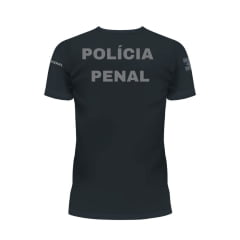 CAMISETA POLÍCIA PENAL SC MANGA CURTA POLIAMIDA PRETA