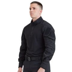 COMBAT SHIRT LEADER PRETA INVICTUS