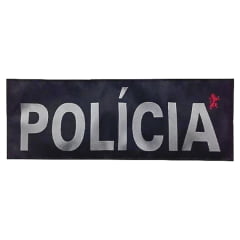 TARJETA POLÍCIA 27X9,5CM PRETO - WTC