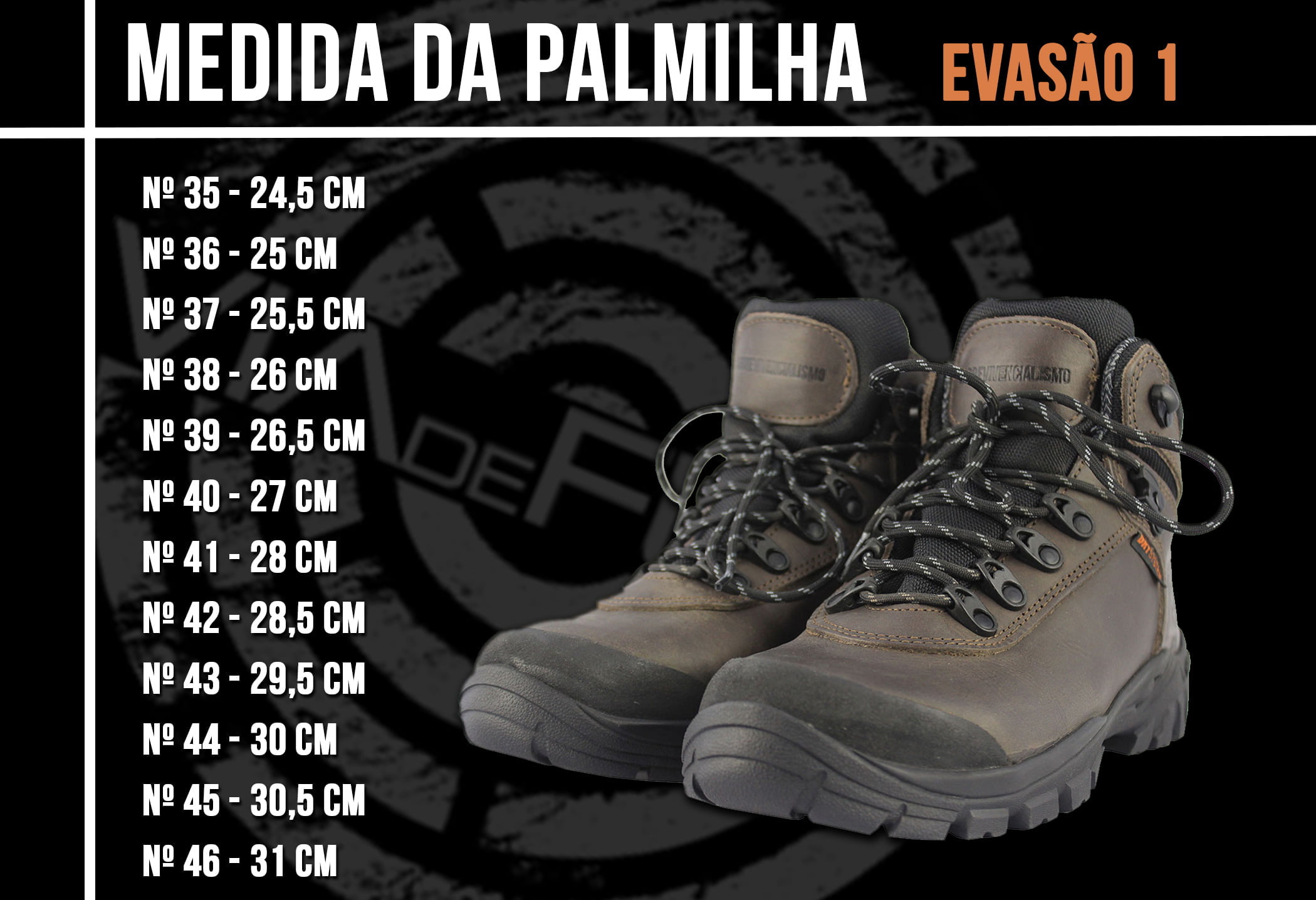 BOTA EVASÃO 1 MARROM - VIA DE FUGA - Via de Fuga