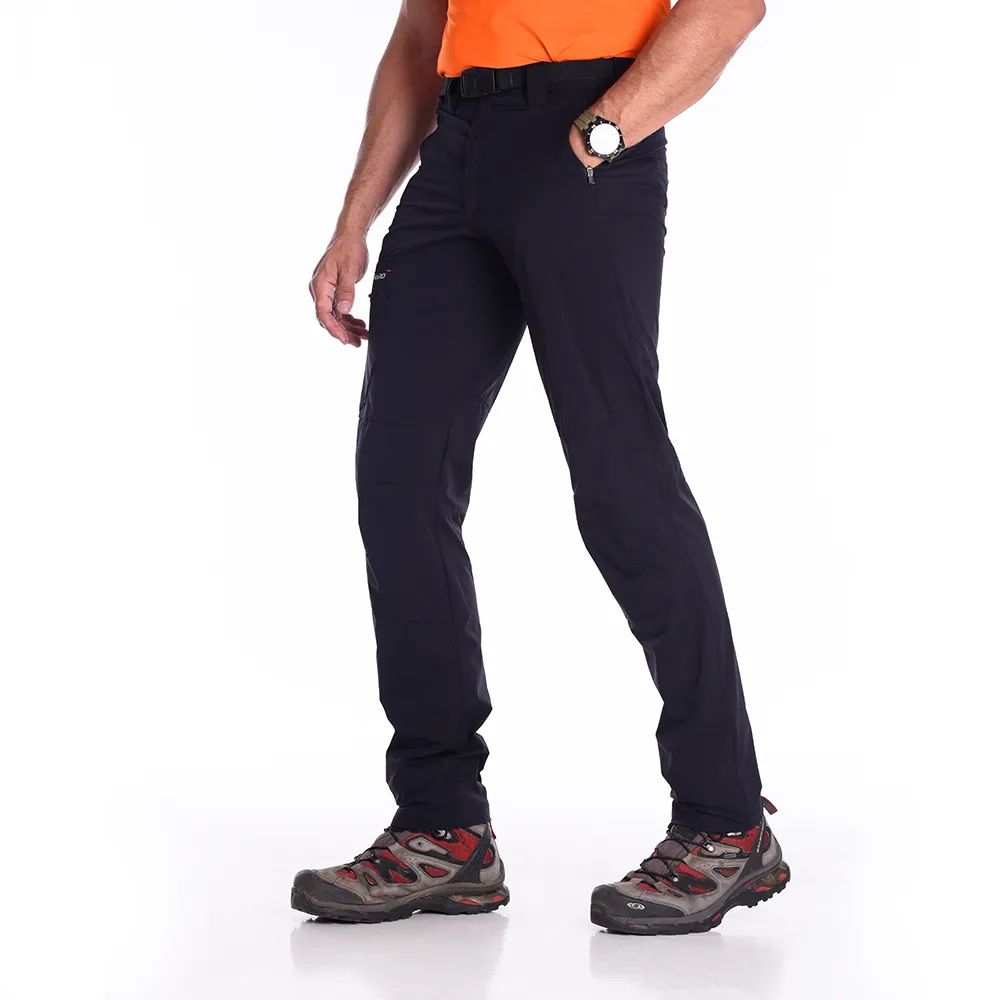 2023 Calças homem calças de trekking elásticas resistentes slim fit  multibolsos calças de escalada trabalho calças calças impermeáveis ao ar  livre outono caminhadas calças, Preto : : Moda
