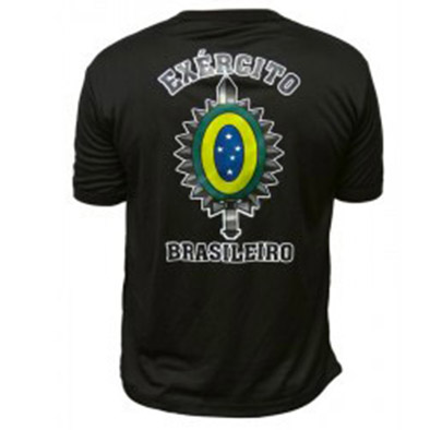 CAMISETA EXERCITO BRASILEIRO BRASÃO DRY FIT PRETO - CAMUFLADOS COMPANY