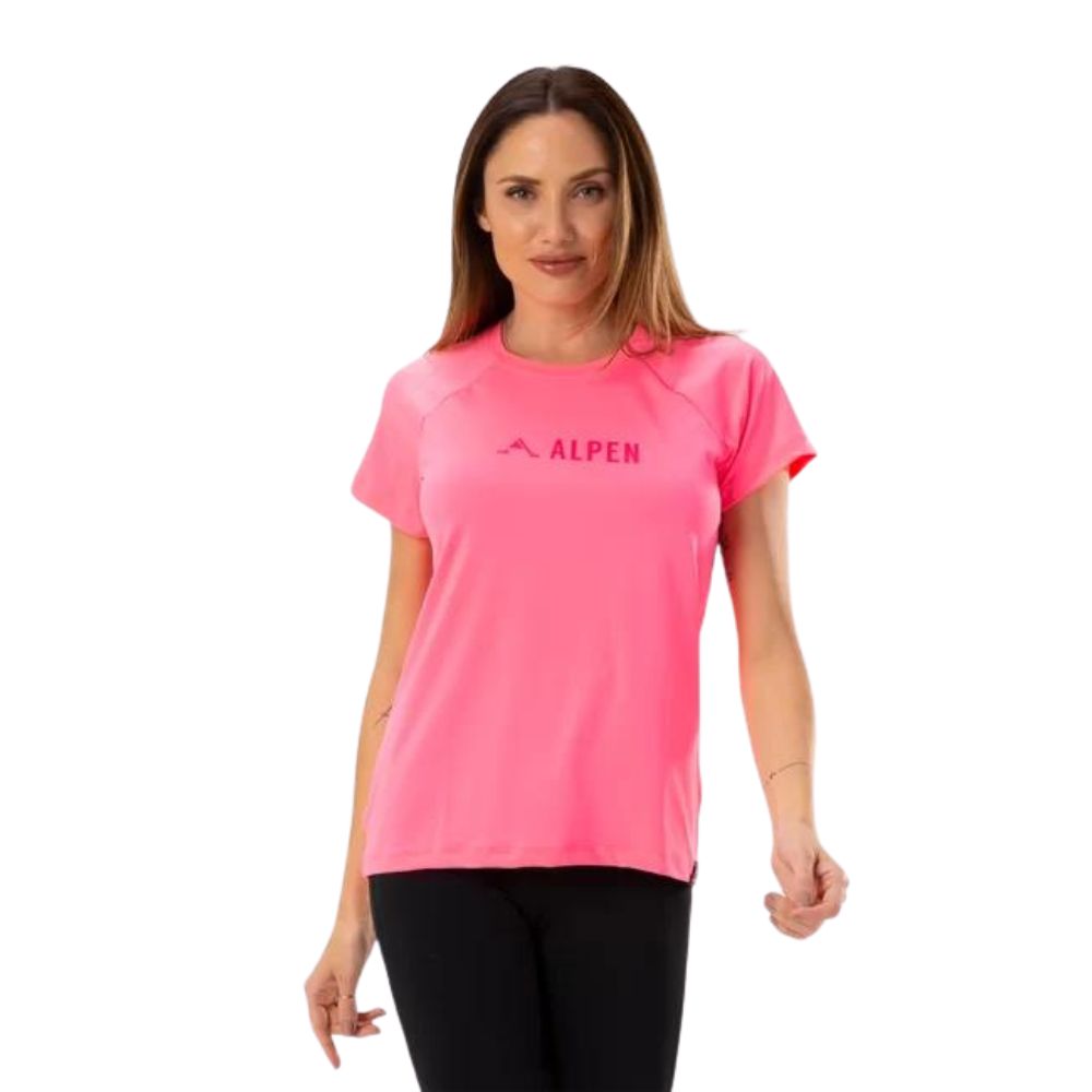 CAMISETA RAGLAN UV50 FEMININA ROSA FLUO - ALPEN